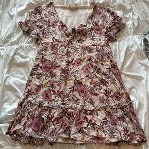 Altar’d state floral dress womens medium fits like small flowy short cutout